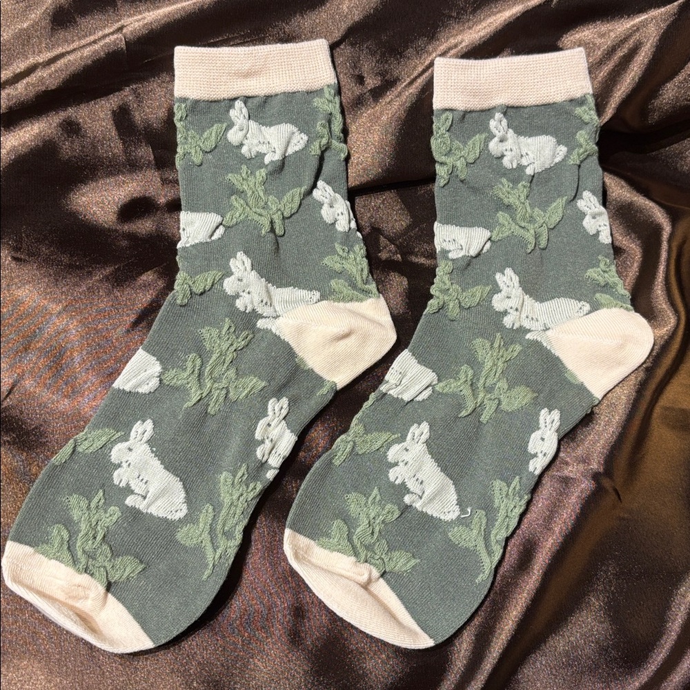 Gifts or Anyone🎁 Woodland Bunny Cotton Socks